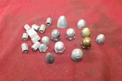 LOTE DE 12 HILANDEROS/PESO NARIZ MOTOR AVIÓN MODELO VINTAGE TAMAÑOS MIXTOS + MÁS  Foto 1 de 2