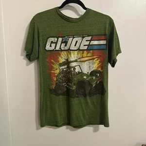 Vintage GI Joe T-Shirt A Real Action Hero Green Size S Men’s - Picture 1 of 4