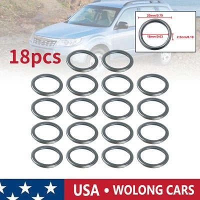 Juego de 18 juntas de arandela de trituración de tapón de drenaje de aceite para Subaru Legacy Outback 2,5 L H4 Foto 1 de 4
