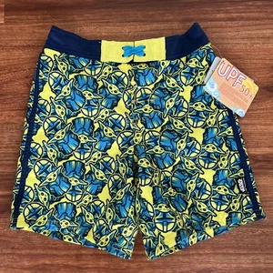 Disney Store Badeshorts Jungen 5/6 Star Wars Grogu Mandalorian UPF 50 Neu mit Etikett - Bild 1 von 3