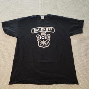 Smirnoff Ice Triple Black Double Sided XL Shirt Bar Pub Alkohol Y2K Barkeeper - Bild 1 von 7