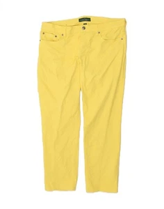 RALPH LAUREN Womens Slim Jeans US 12 Large W34 L27 Yellow Cotton AS09 - Picture 1 of 3
