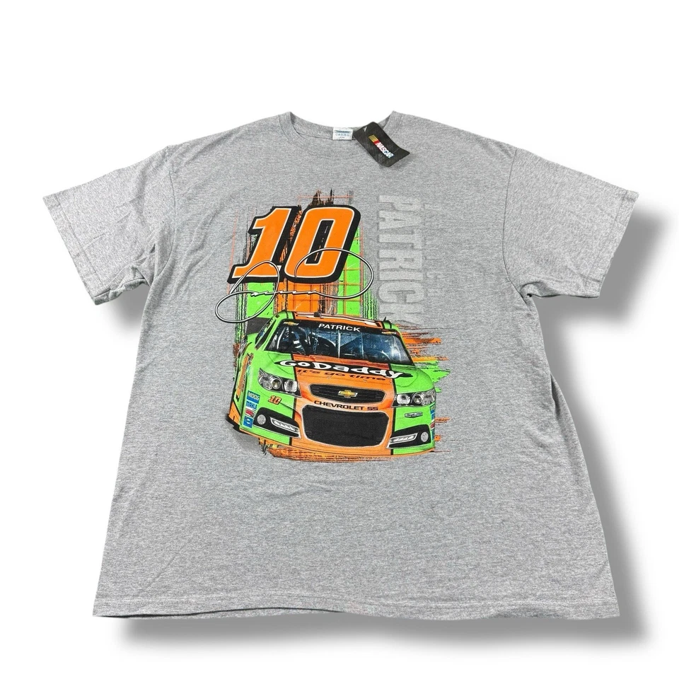 Nueva con etiquetas Camiseta Nascar Danica Patrick Go Daddy Reiniciar #10 Coche Adulto XL Defecto Leer Foto 1 de 4