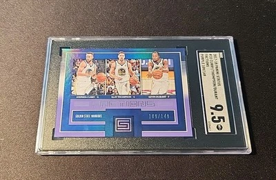 2017 Status Factions Warriors PURPLE #'d /149 Steph Curry Kevin Durant Thompson - Image 1 of 2