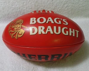 🔶️BOAGS BEER ADVERTISING VINTAGE SHERRIN KANGAROO BRAND AFL VFL FOOTBALL SIZE 5 - Picture 1 of 7