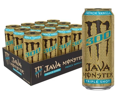 Energy Java 300 Triple Shot café robusto, vainilla francesa, 15 fl oz (paquete de 12) Foto 1 de 4