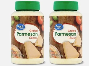 New Great Value Grated Parmesan Cheese, 16 oz (Pack of 2) Free Shipping - Picture 1 of 7