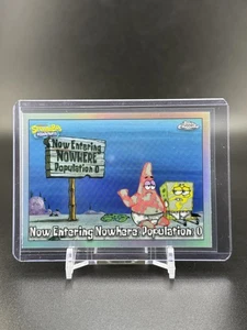 2025 Topps Chrome SpongeBob Now Entering Nowhere: Population: 0 Silver Refractor - Picture 1 of 1
