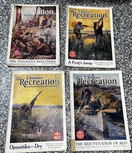 Antike Outers’ Freizeitzeitschriften von 1924 - 4 alte Ausgaben - Bild 1 von 8