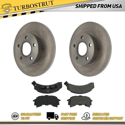 Kit de pastillas de freno y rotores OE centrados traseros para Pontiac Fiero Pontiac 1984-1987 Foto 1 de 4