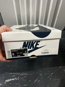 SHOE BOX ONLY  Air Jordan 1 Retro Low Og Howard White Red Sz 9 HQ2993-100 - Picture 1 of 5