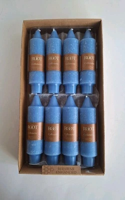 Root Timberline Collenette Set of 8 Candles 5" Marine #595366 New - Imagem 1 de 4