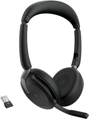 Jabra Evolve2 65 Flex - USB-A MS Stereo Wireless Headset / Music Headphones  NEW - Image 1 of 4