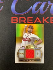 2013 TOPPS TRIBUTE GOLD JOHN SMOLTZ RETIRED REMNANTS PATCH 15/15 RR-JS