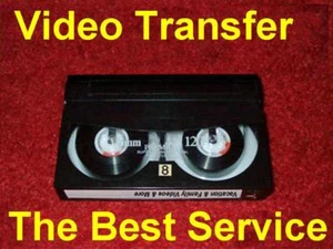 Transfer Convert Hi8 Hi-8 8mm Video8 Digital8 MiniDV (Small Tapes) VHS-C to DVD - Picture 1 of 4