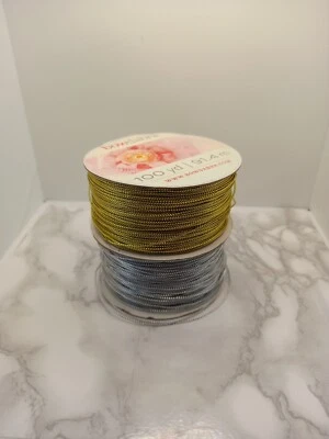 Bowdabra SILVER or GOLD coated Bow Maker Mouldable wire Ribbon 5M Gift Bows