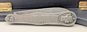 Victorian Silver Plate Fruit Knife with relief  woman Medallion - Picture 1 of 20