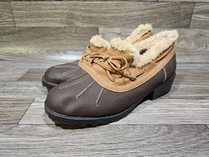 Womens Trotters Mini Duck Boot Clog Mule Shoe Size 8 Fleece Lined EUC - Picture 1 of 10