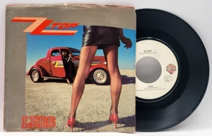 ZZ TOP - LEGS  / BAD GIRL - POP ROCK PICTURE SLEEVE & 45 WARNER - Picture 1 of 2