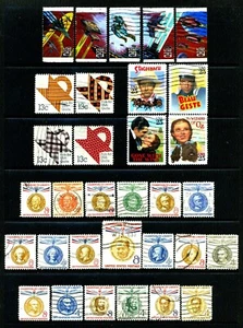 US KOMPLETTE Briefmarkensets 66 verschiedene Briefmarken ~ 10 SETS insgesamt! - Bild 1 von 2