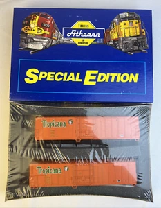 Athearn SE 2319 Tropicana Two 57' Mech Reefer Cars TPIX 1242, 1229 HO Scale NEW - Picture 1 of 5