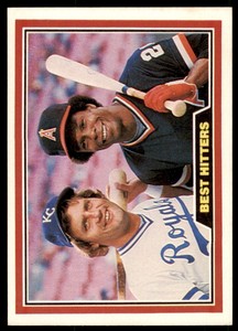 1981 Donruss Best Hitters (George Brett, Rod Carew) Kansas City