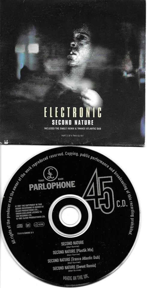New Order The Smiths ELECTRONIC Second Nature 3 MIXES Carded CD single USA seler Foto 1 de 1