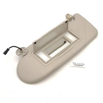 Viseira solar Land Rover Freelander 2002-2003 OEM vinil creme driver destro iluminado lateralmente - Imagem 1 de 4