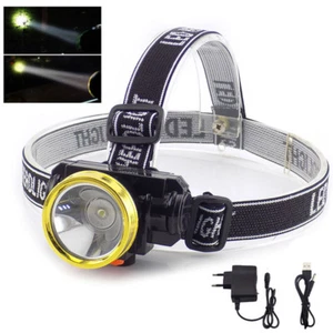 Potente Cabezal Frontal Antorchas LED Faro Lámpara Linterna Campamento - Imagen 1 de 14