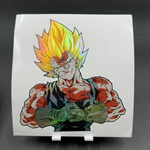 Dragon Ball Vegeta Majin Holographic Sticker - Picture 1 of 5