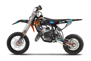 KTM 65 MOTOCROSS GRAFICA ADATTA SX65 MX GRAFICA / KIT DECALCOMANIA / ADESIVI - Foto 1 di 2