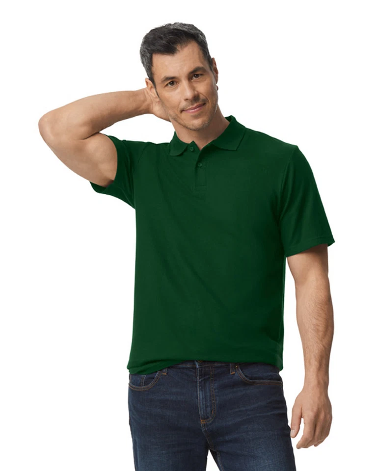 Gildan Men's Softstyle Double Pique Stylish T Shirt Casual Polo - G648 - Image 1 of 1