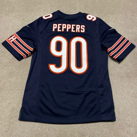 Julius Peppers Chicago Bears Jersey Men Small Adult Blue NFL Football Nike 90s Cover