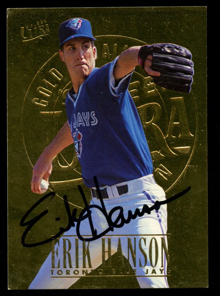 Tarjeta coleccionable de béisbol Fleer Ultra 1996 autografiada firmada por Erik Hanson #431 Foto 1 de 1