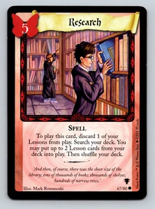 Harry Potter TCG Quidditch Cup Research #67/80 Common Card Spell CCG - Picture 1 of 2