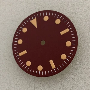 Wine Red Watch Dial No Luminous for NH35/ETA2836/Japan 8215/Pearl 2813 Movement - Picture 1 of 5