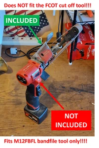 Milwaukee M12 M12FBFL13 M12FBFL10 20mm Bandfeilen Bandschleifer Umbausatz - Bild 1 von 5