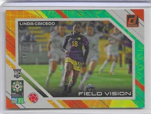 2023 Donruss Womens World Cup Linda Caicedo RC Field Vision Orange /49