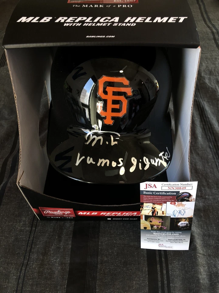 Marco Luciano Signed Autographed Full Size Giants Replica Helmet WOW ~ JSA COA - Image 1 of 3