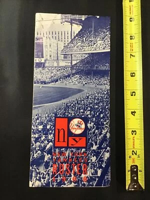 1966 New York NY Yankees Roster Schedule Guide Brochure Mickey Mantle Maris - Image 1 of 4