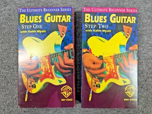 VTG Blues Guitar Step 1 & 2 VHS Tapes by Keith Wyatt, Ultimate Beginner Series - Picture 1 of 7