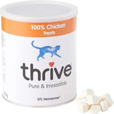Thrive Freeze Dried Chicken Cat Treats 100% Chicken Breast (170g Pack) - Image 1 of 4
