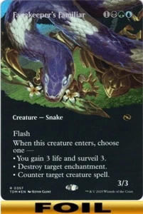 1x - Fangkeeper's Familiar - FOIL BORDERLESS #357 - Tarkir: Dragonstorm - NM MTG - Bild 1 von 1