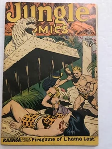 JUNGLE COMICS #86: Fiction House febrero 1947 en muy buen estado/buen estado; GGA, Kaanga, Tabu, BONDAGE CV - Imagen 1 de 23