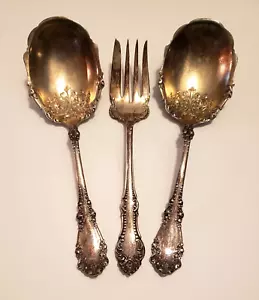 Vintage 1847 Rogers Bros A1 Silberplatte GROSS verziert Berkshire Servierset - Bild 1 von 12