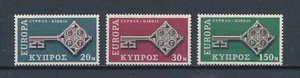 Cyprus  314-16 MNH, Golden Key, 1968 - Picture 1 of 1