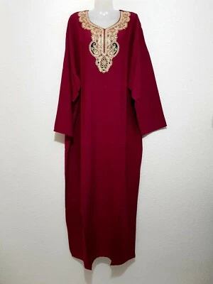 Abaya Maxikleid Djelaba Jellabiya Jellaba Djelaba Sommerkleid EID Gr, M - 3XL - Bild 1 von 2