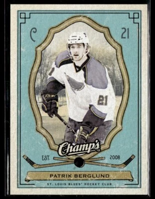 2009-10 Upper Deck Champ's Hockey Blue SP Patrik Berglund St. Louis Blues #86 - Image 1 of 2
