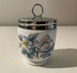Royal Worcester Double EGG CODDLER Woodland Floral - Picture 1 of 6