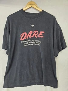 Vtg Dare Substance Drug Abuse Funny Tee I turned in my Parents - Picture 1 of 4